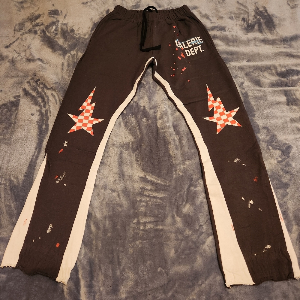 Gallery Department Black and White Star Patterned Pants
